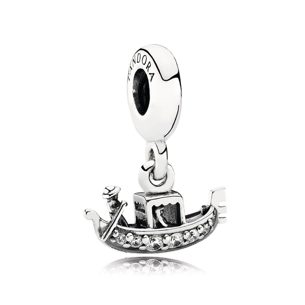 Imagem 1 do produto Charm De Prata Pendente Gondola De Veneza