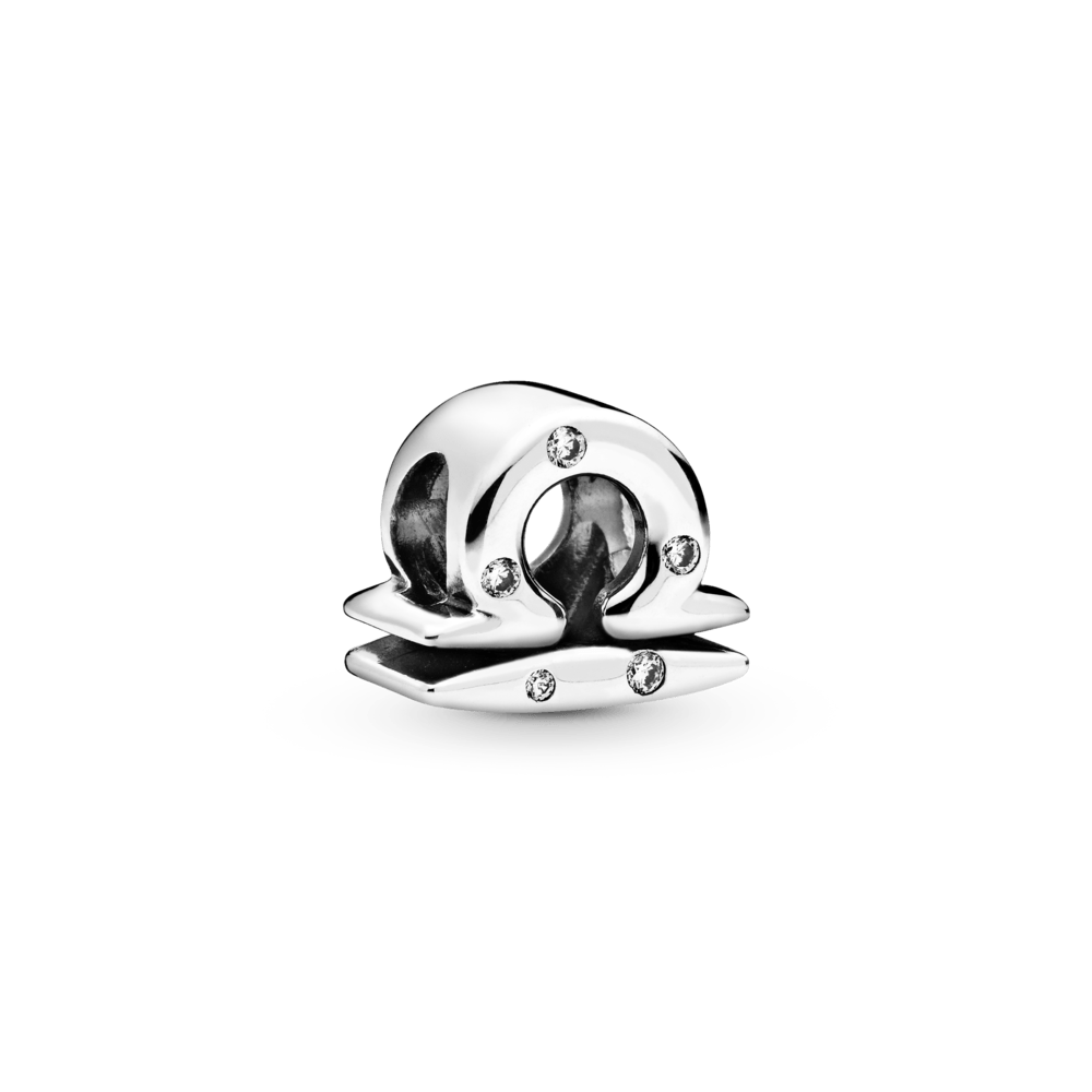 Imagem 1 do produto Charm Prata Signo de Libra em Pavé
