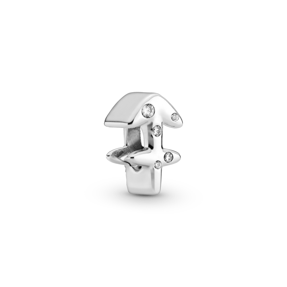 Imagem 1 do produto Charm Prata Signo de Sagitário em Pavé