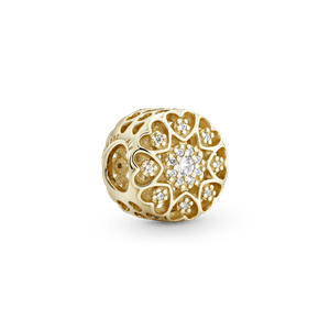 Charm Corações De Ouro