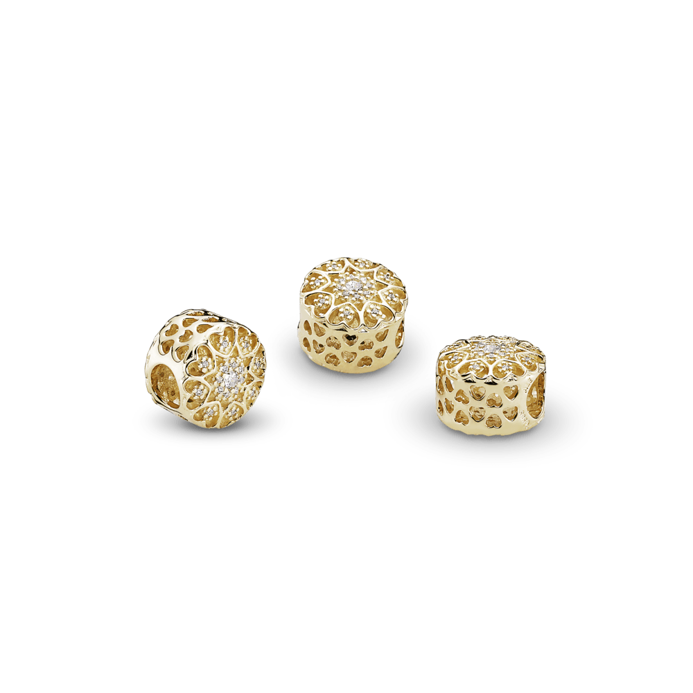 Imagem 3 do produto Charm Corações De Ouro