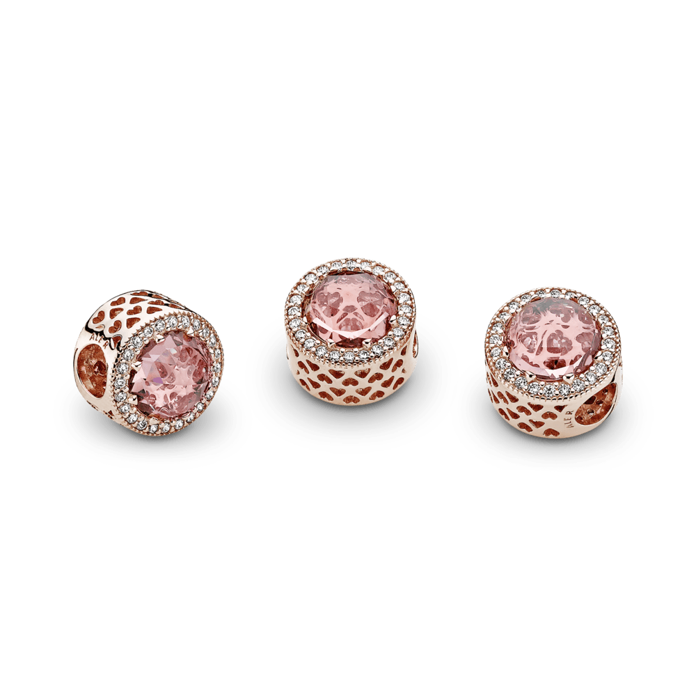 Imagem 3 do produto Charm Pandora Coracao Radiante Rosa Blush