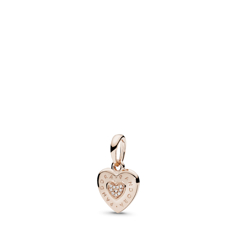 Imagem 1 do produto Charm Rosetm Pendente Coração Pandora Signature