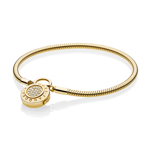 Bracelete Crie & Combine Shine - Liso Fecho Pandora Cadeado