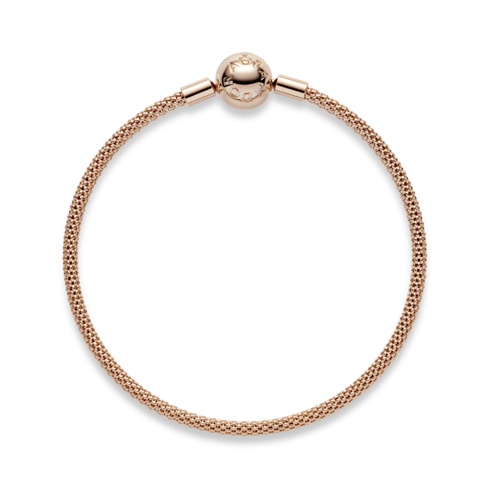 Imagem 2 do produto Bracelete Pandora Rigido De Malha Em Ouro Rose