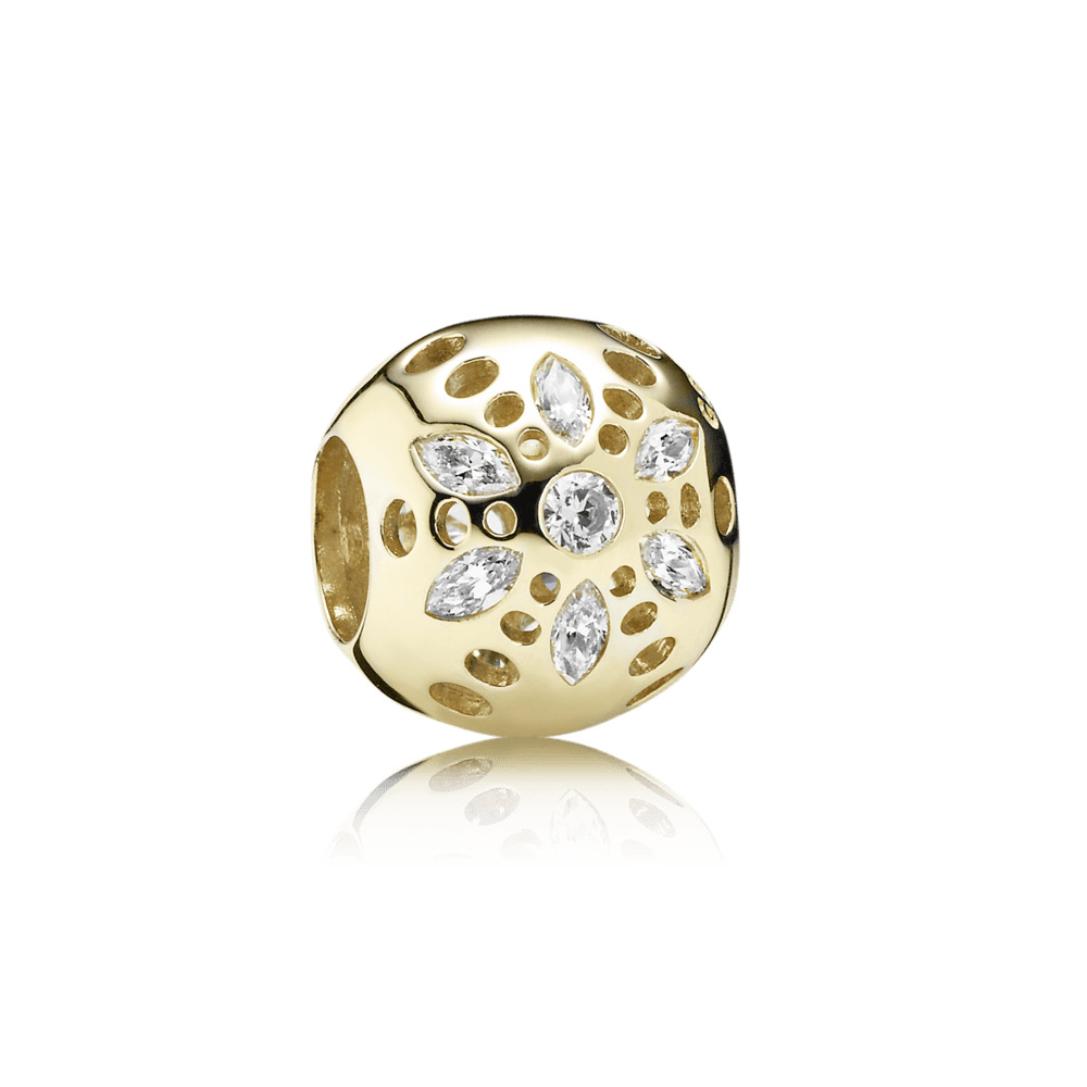 Imagem 1 do produto Charm Cristal De Gelo Em Ouro 14k