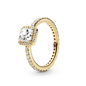 Anel de Ouro 14K Beleza Eterna