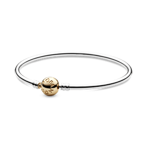 Bracelete Pandora Rígido Com Fecho De Ouro