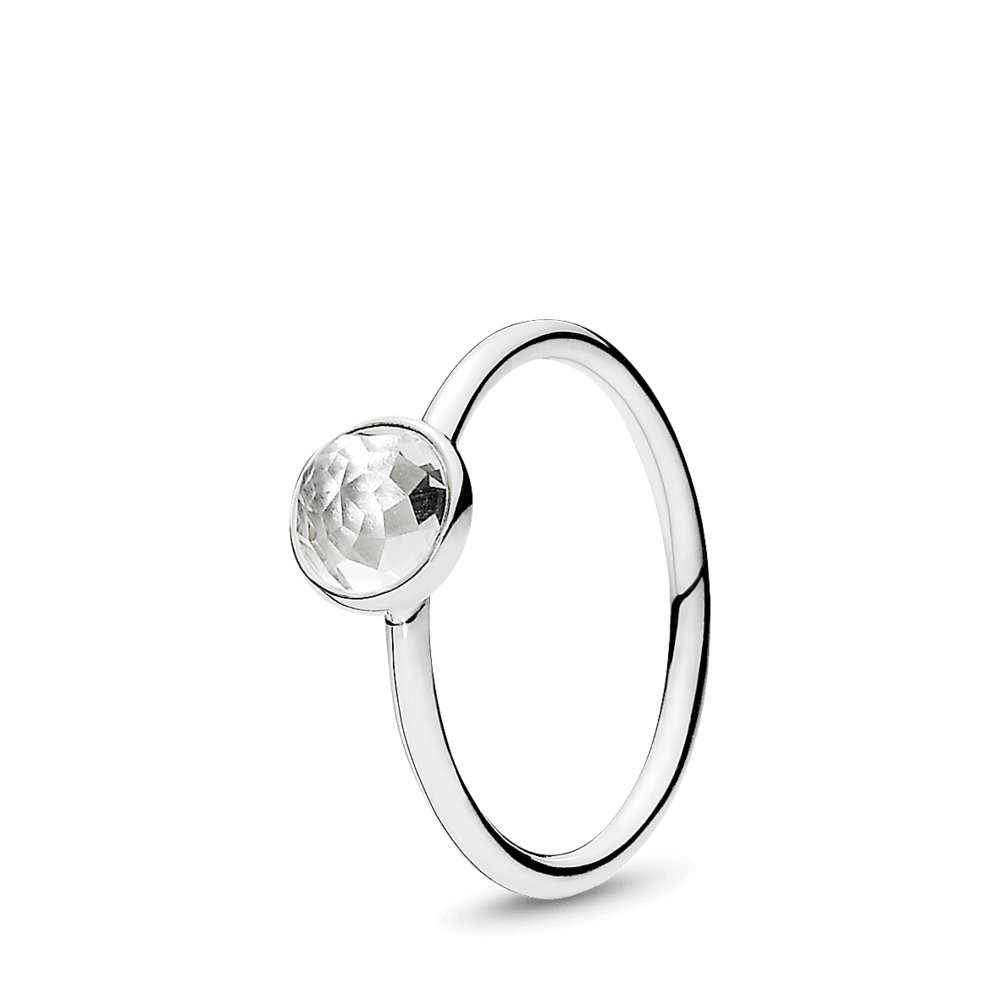 Imagem 1 do produto Anel Gota  De Cristal Rocha_Abril