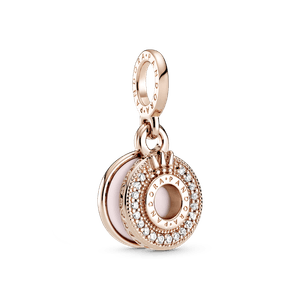 Charm Pendent O Coroado Em Pavé Bilhante Pandora Rose™