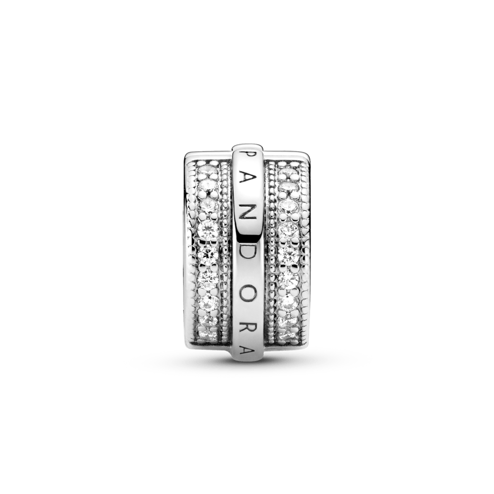 Imagem 2 do produto Charm Clipe Linhas Brilhantes Em Pave Pandora Signature