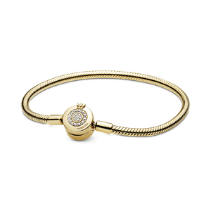 Bracelete Pandora Coroa Em O Brilhante