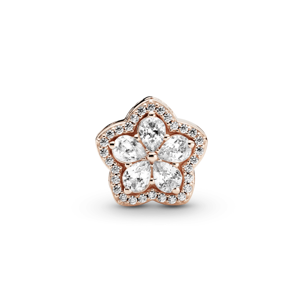 Imagem 2 do produto Charm Pandora Floco De Neve Brilhante Em Ouro Rose