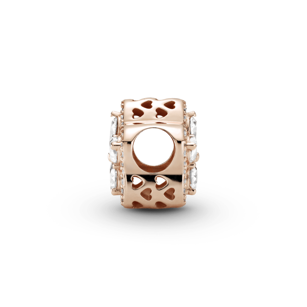 Imagem 3 do produto Charm Pandora Floco De Neve Brilhante Em Ouro Rose