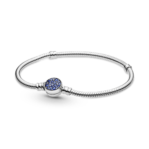 Bracelete Moments Com Fecho Azul Brilhante