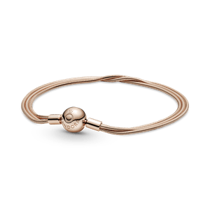 Bracelete Rosé Multi Fios em Trama