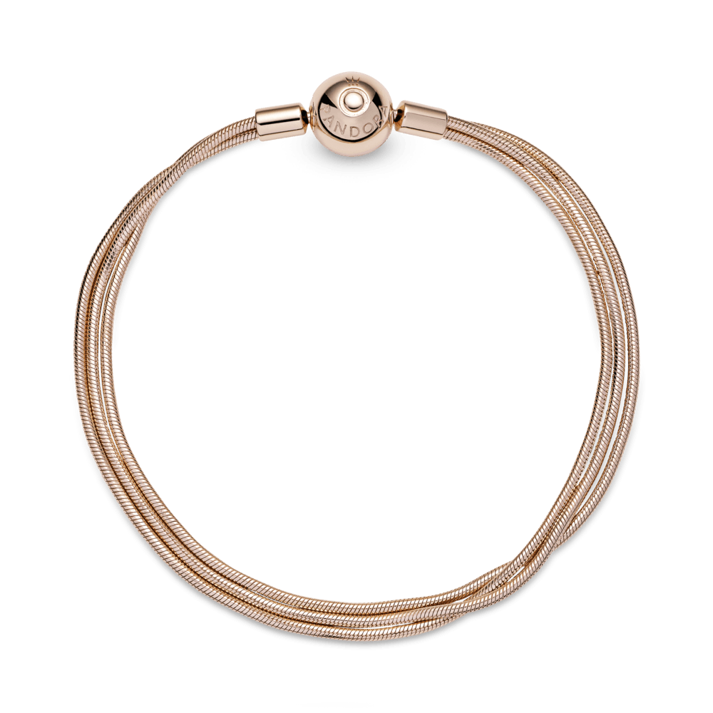 Imagem 4 do produto Bracelete Rosé Multi Fios em Trama