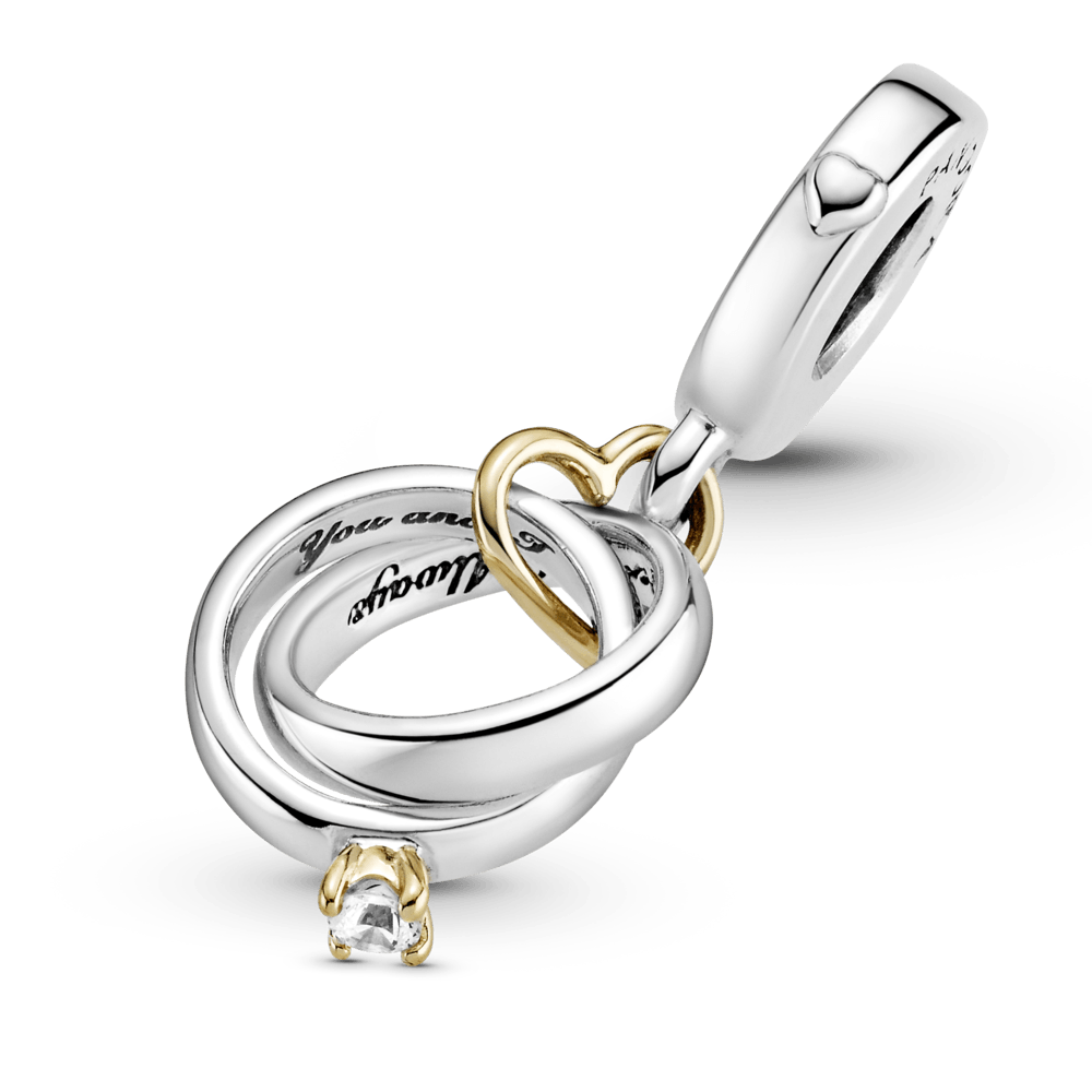Imagem 4 do produto Charm Pendente Alianças De Casamento