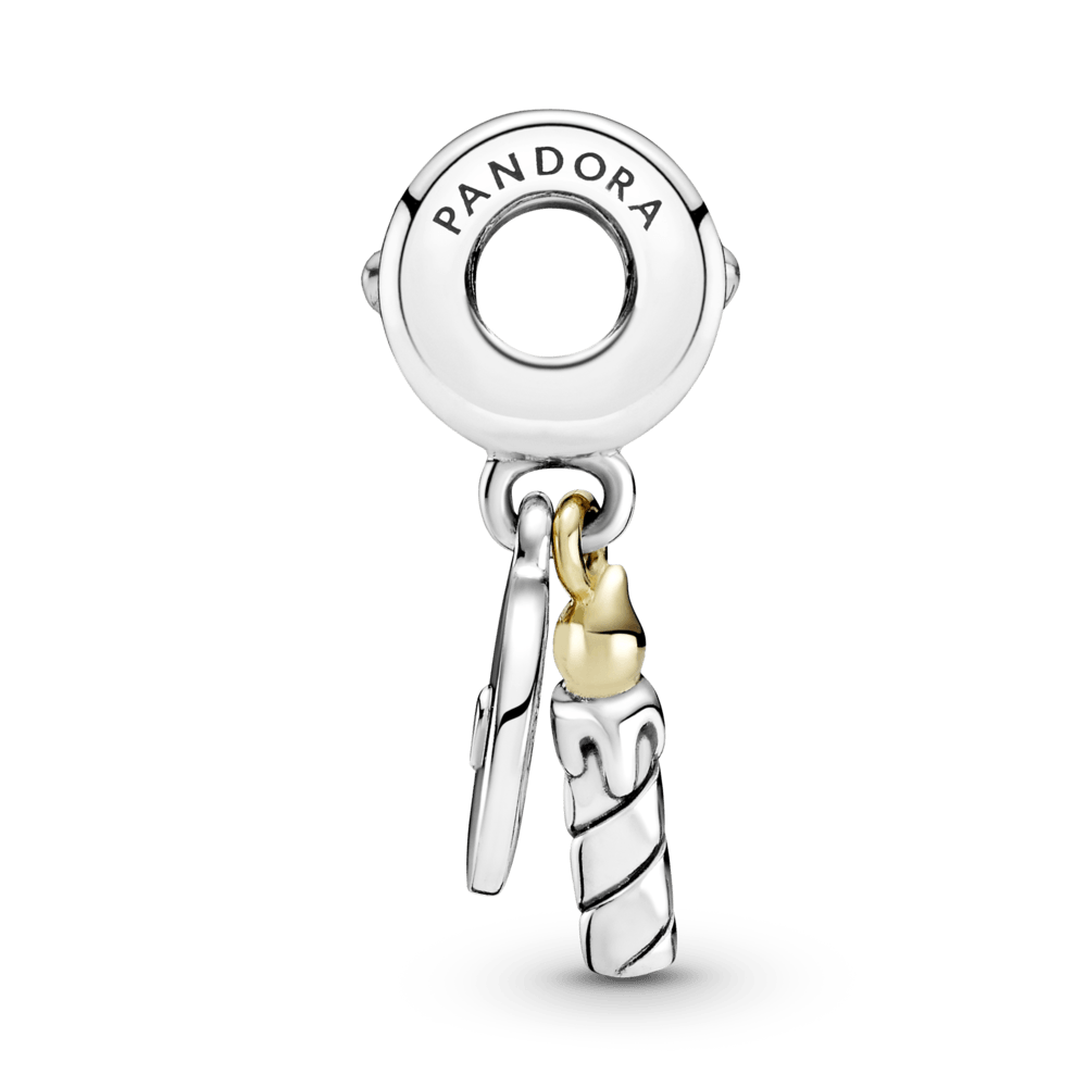 Imagem 3 do produto Charm Pendente De Vela De Aniversário Com Ouro 14k