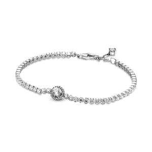 Bracelete de Prata Brilhante em Pavé
