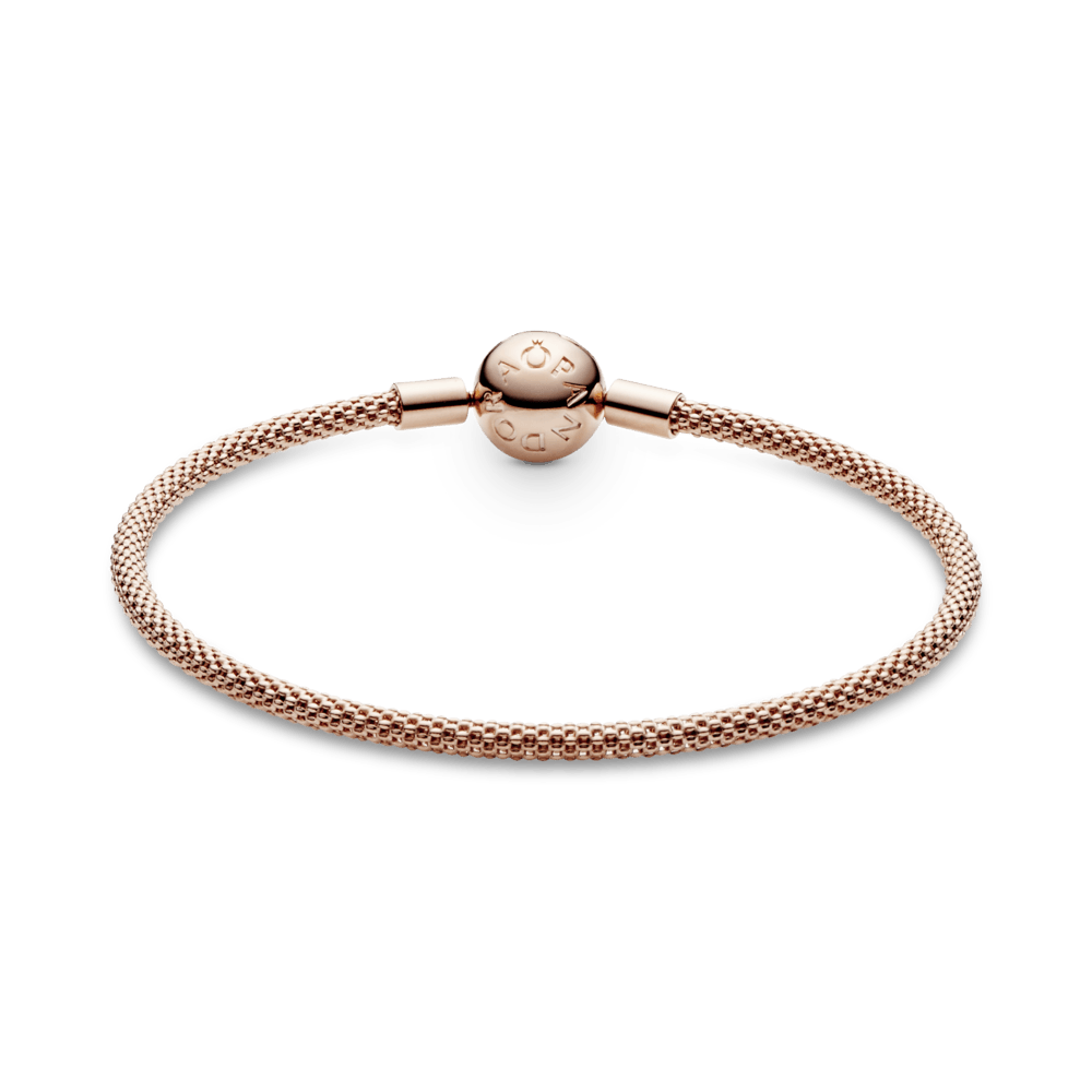 Imagem 3 do produto Bracelete Pandora Rigido De Malha Em Ouro Rose