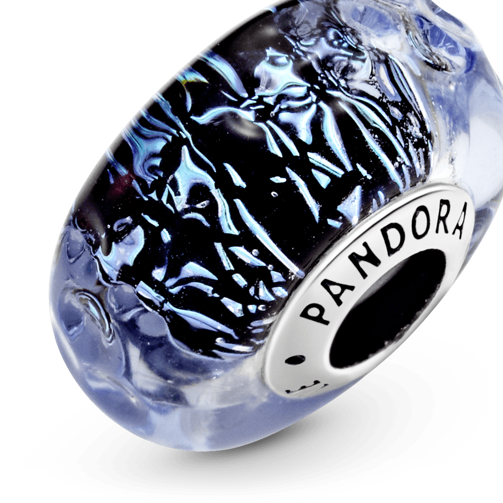 Imagem 4 do produto Charm Oceanico Ondas Azul Escuro Em Vidro Murano