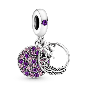 Charm Pendente Pluma Em Pave