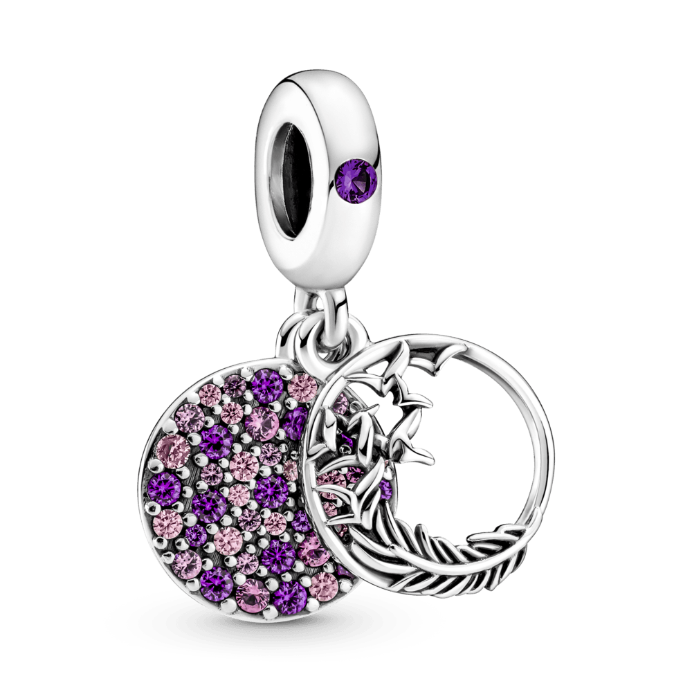 Imagem 1 do produto Charm Pendente Pluma Em Pave