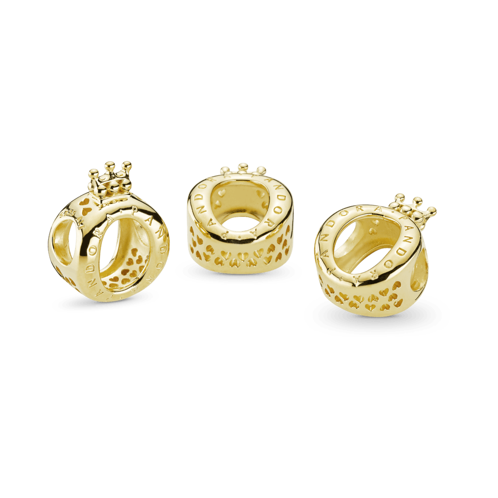 Imagem 3 do produto Charm Pandora Signature Coroa em Ouro 14k