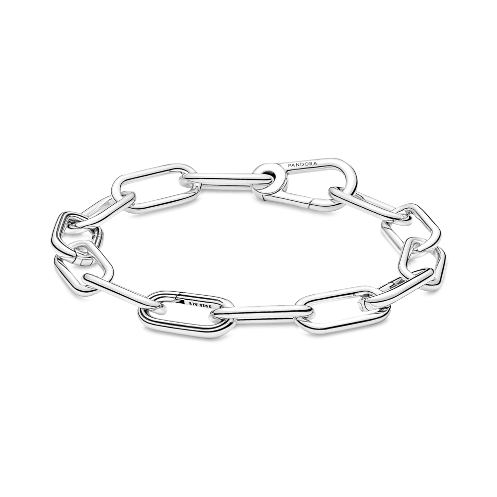 Imagem 2 do produto Bracelete Prata de Lei Corrente de Links
