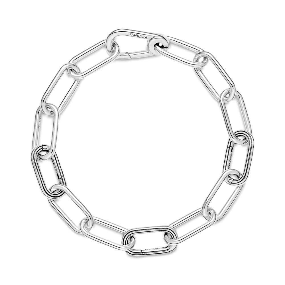 Imagem 4 do produto Bracelete Prata de Lei Corrente de Links