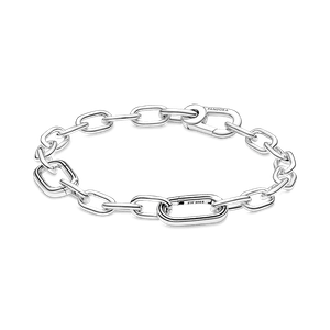 Bracelete De Prata Corrente De Links Pequenos