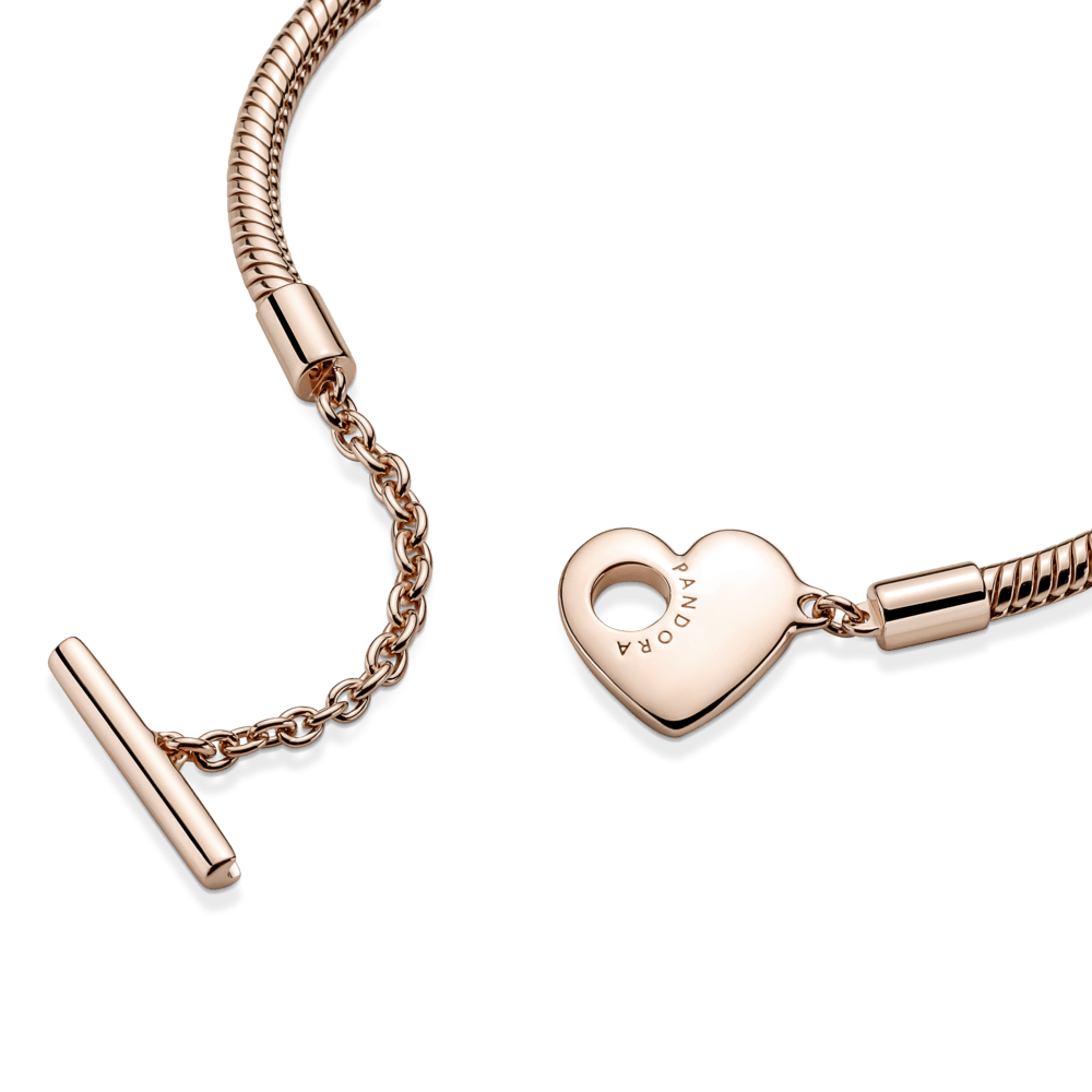 Imagem 4 do produto Bracelete Pandora Moments Fecho T Coracao Rose