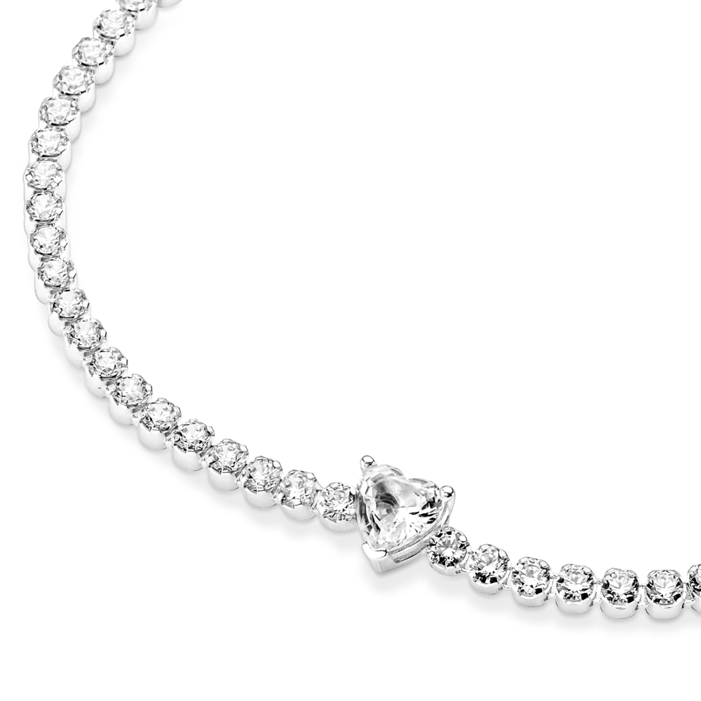 Imagem 2 do produto Bracelete Riviera Coracao Brilhante