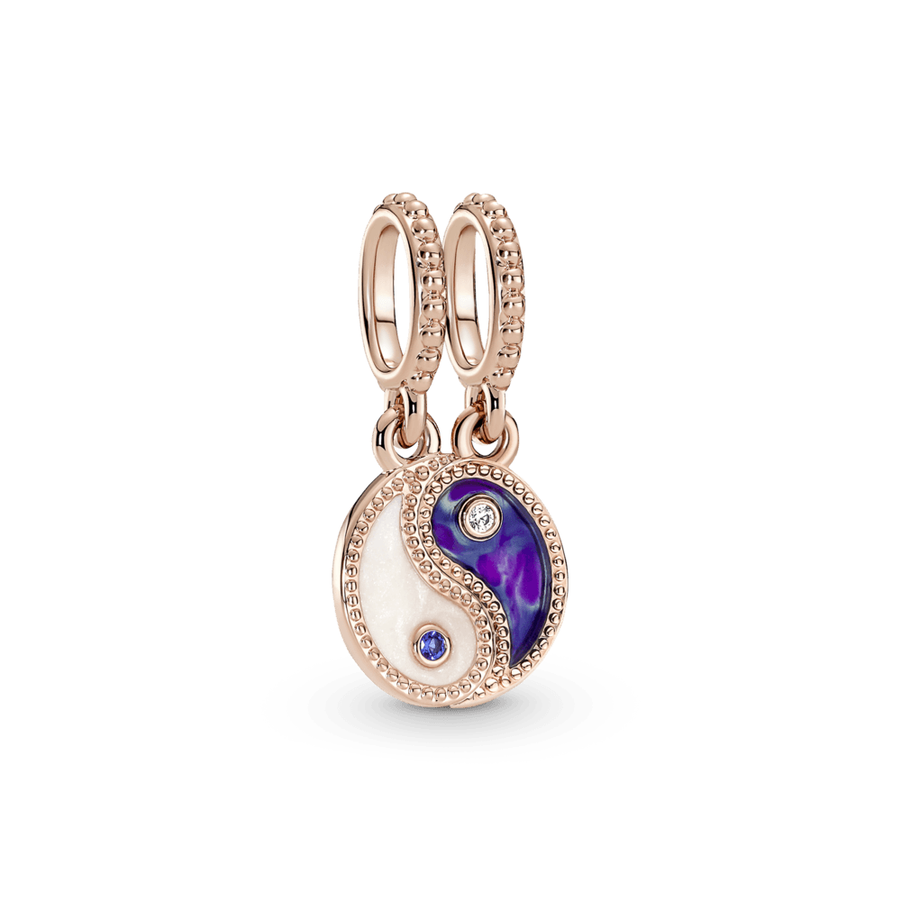 Imagem 1 do produto Charm Ouro Rosé Pendente Divisível Yin e Yang