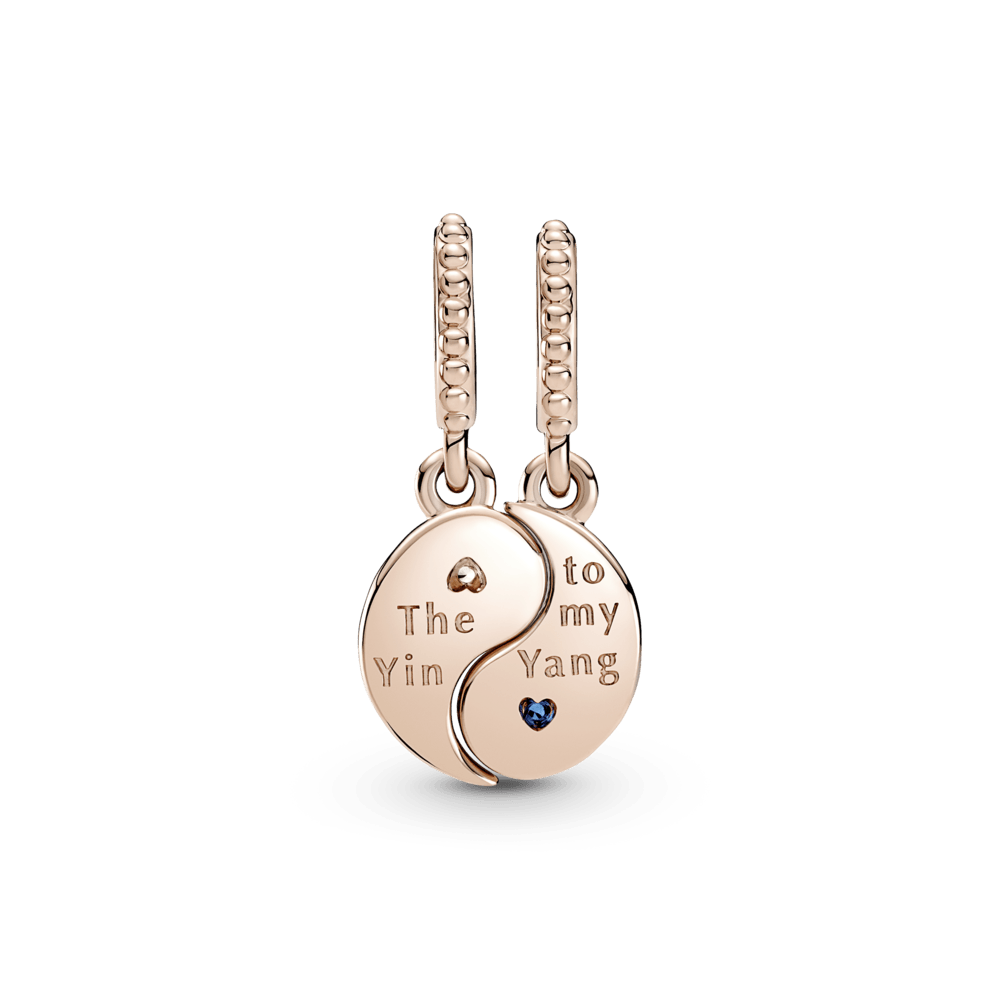 Imagem 3 do produto Charm Ouro Rosé Pendente Divisível Yin e Yang