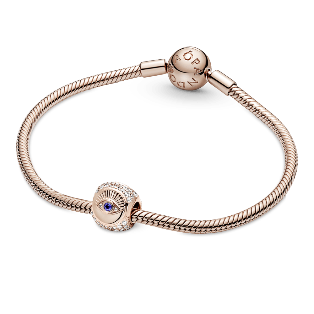 Imagem 4 do produto Charm Ouro Rosé Olho e Mão de Hamsa
