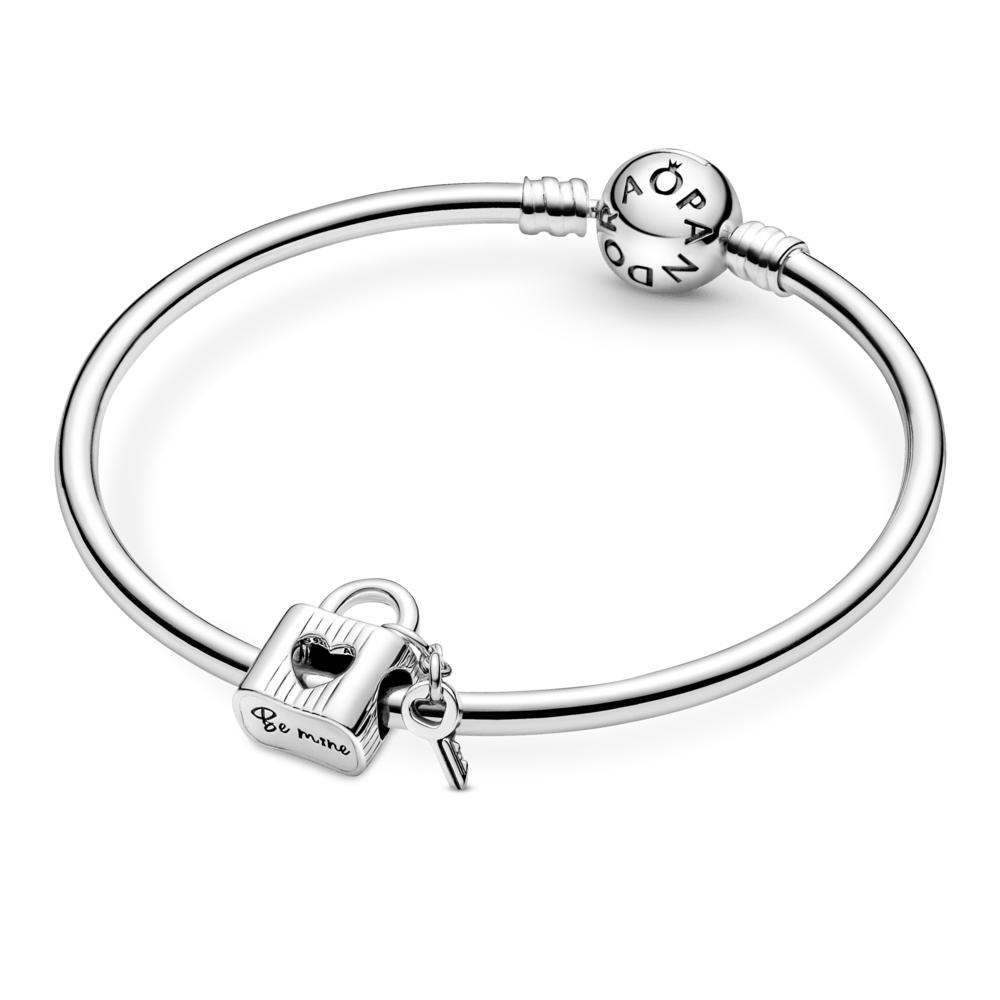 Imagem 4 do produto Charm Prata Pendente Cadeado e Chave