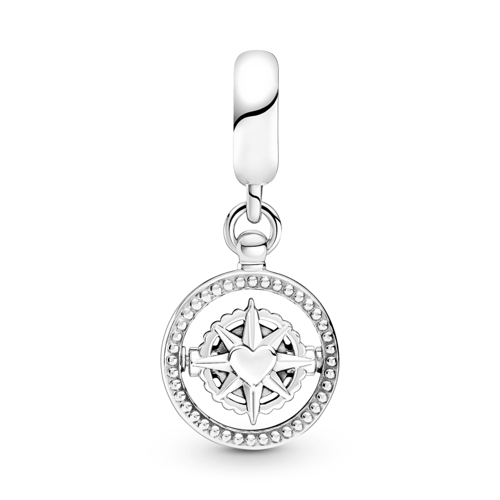 Imagem 3 do produto Charm Prata Pendente Bússola Giratória