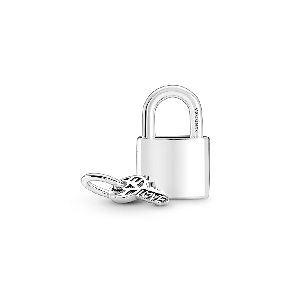 Imagem 3 do produto Charm Pendente Prata Cadeado E Chave