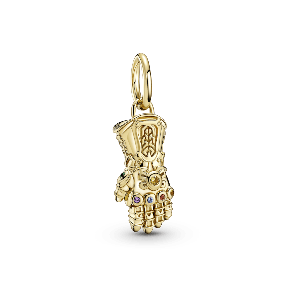 Imagem 1 do produto Charm de Ouro Pendente Marvel - Manopla do Infinito de Os Vingadores