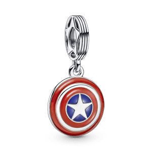 Charm Prata Pendente Marvel - Escudo Capitão América de Os Vingadores