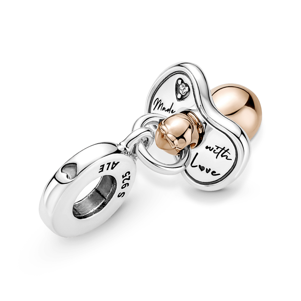 Imagem 4 do produto Charm Pendente Chupeta em Dois Tons