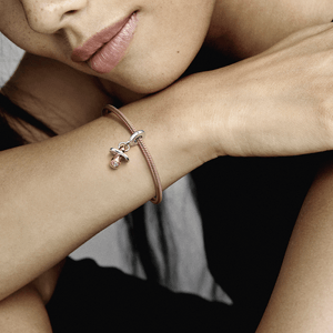 Charm Pendente Chupeta em Dois Tons