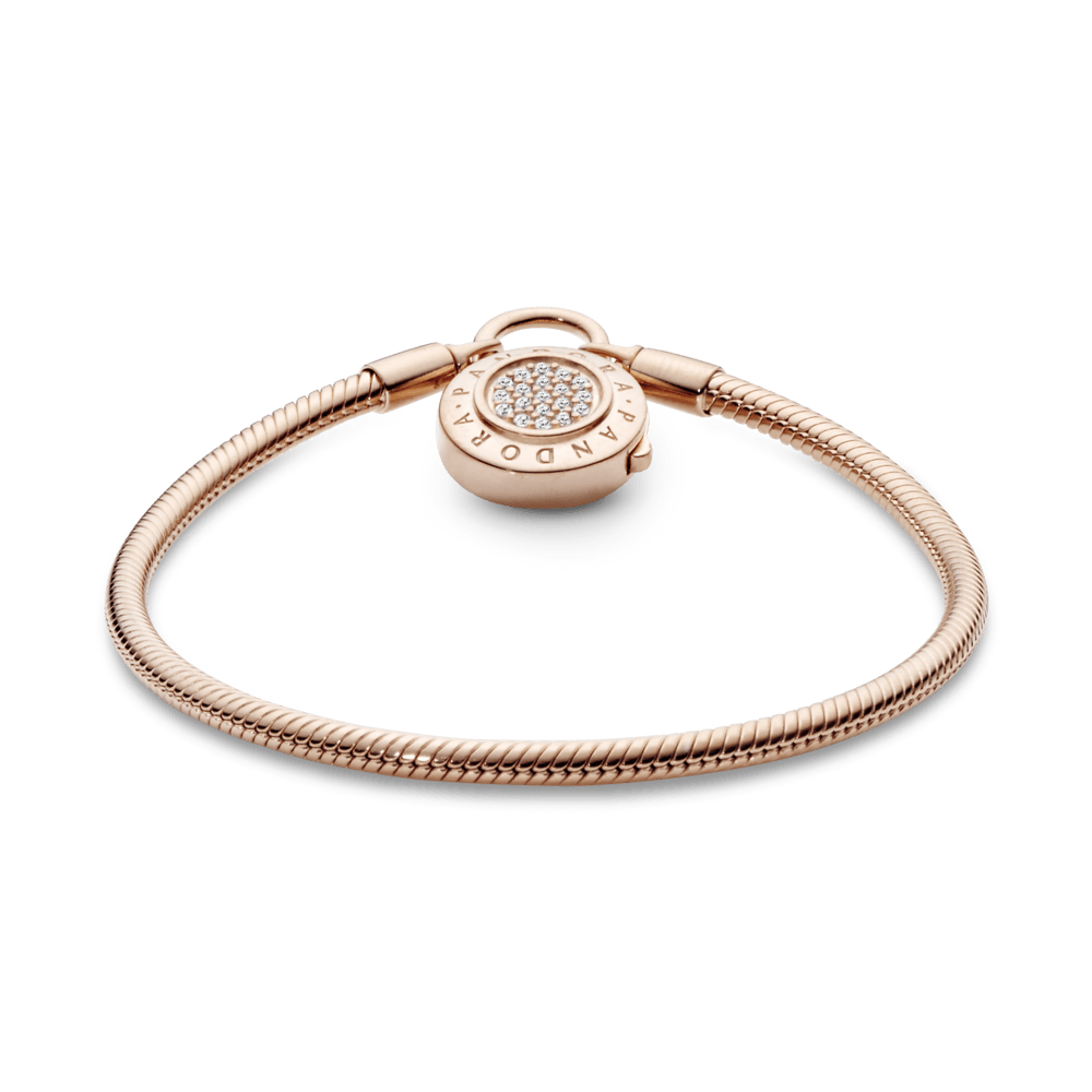 Imagem 2 do produto Bracelete Pandora Crie Combine Fecho Cadeado Em Ouro Rose
