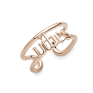 Anel Ouro Rosé Aberto Vibes