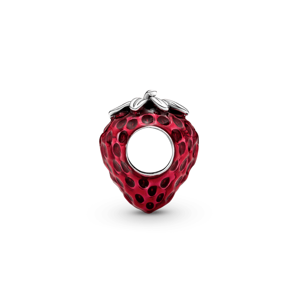 Imagem 3 do produto Charm Prata Morango Vermelho