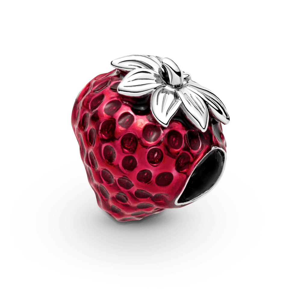 Imagem 4 do produto Charm Prata Morango Vermelho