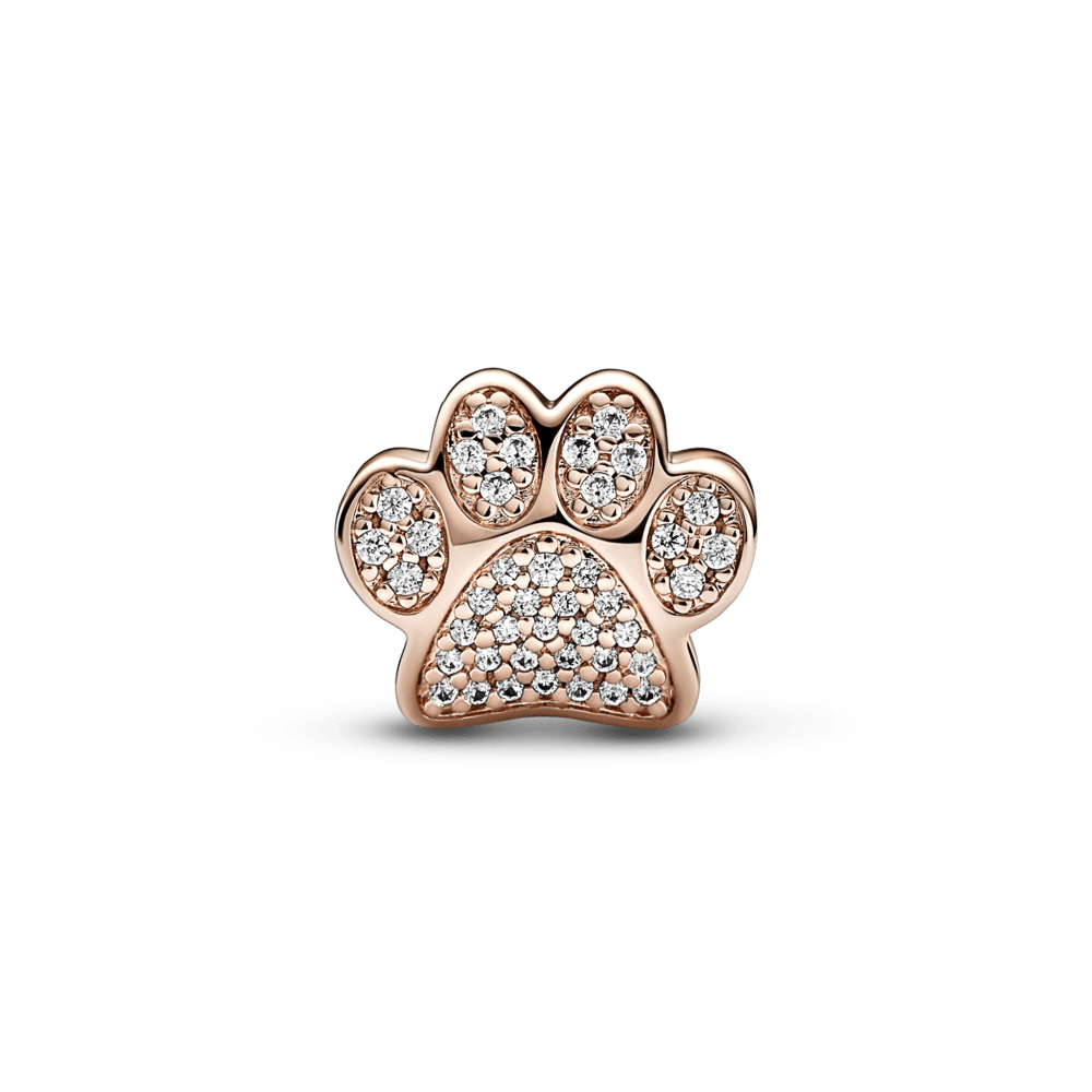 Imagem 3 do produto Charm Ouro Rosé Patinha Brilhante