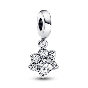 Charm Prata Pendente Patinha Brilhante